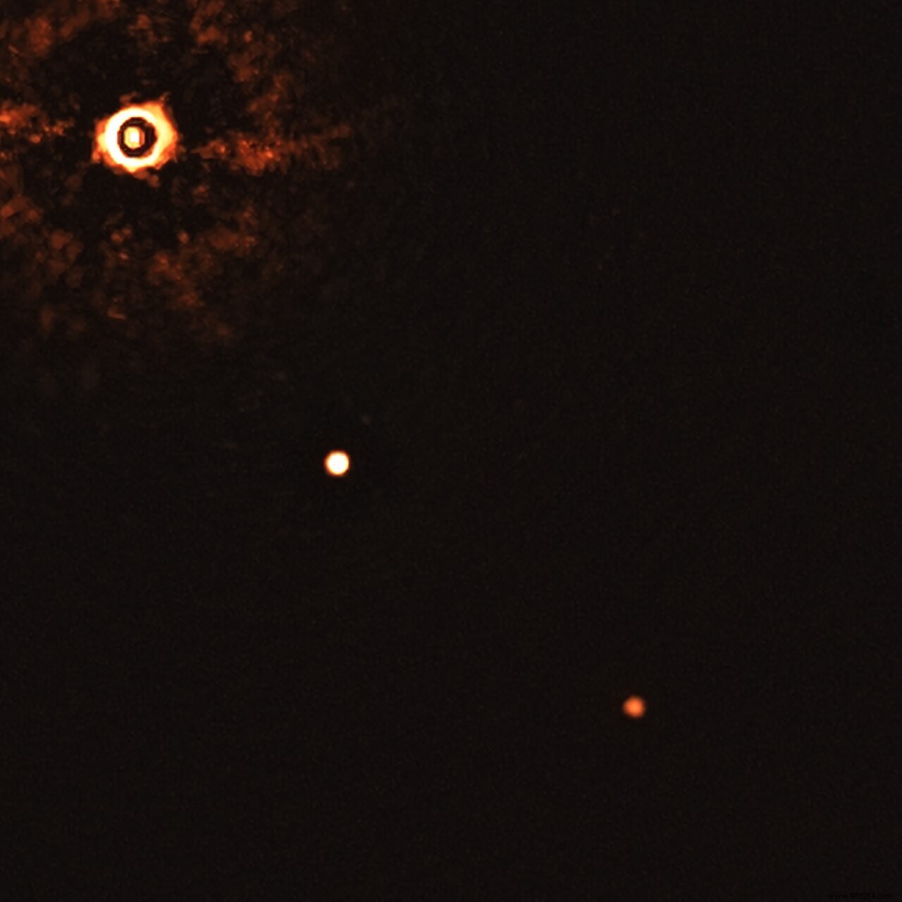 This is the first image of planets around a Sun-like star 