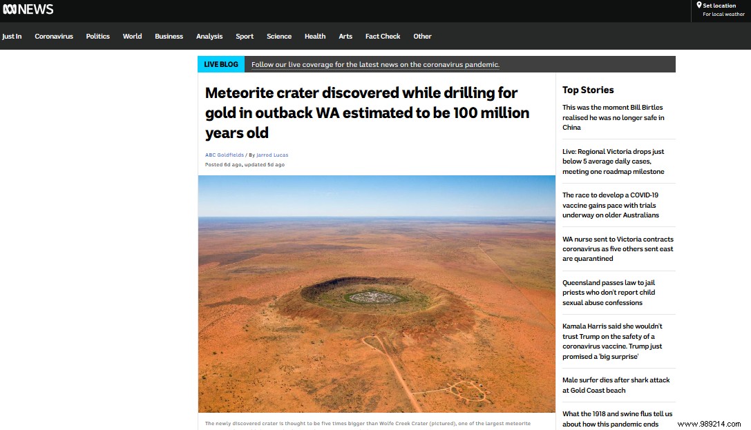 This company discovered one of the largest impact craters in the world! 