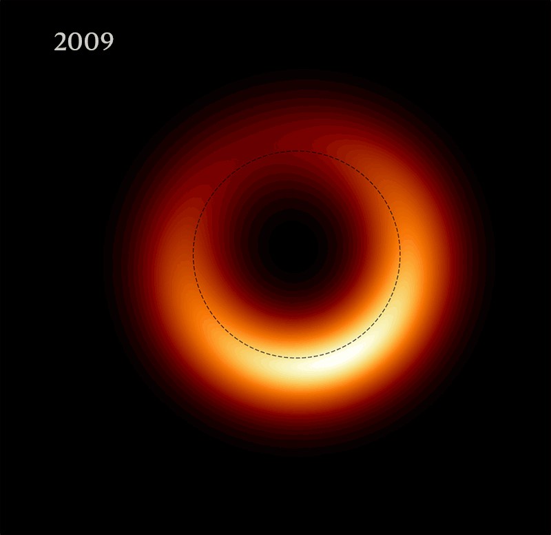 New Images Show Evolution of M87 Black Hole s  Ring of Light  