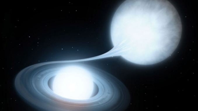 2000 light-years from Earth, a star is packing up 