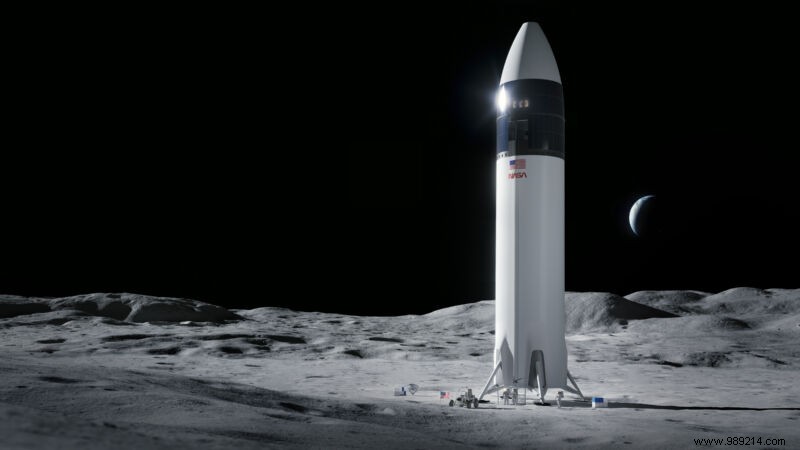 Starship:how many supplies will be needed to go to the Moon? 