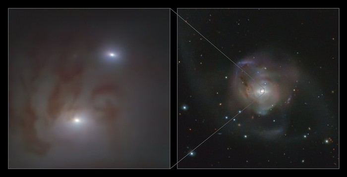 This is the closest pair of supermassive black holes known to date 