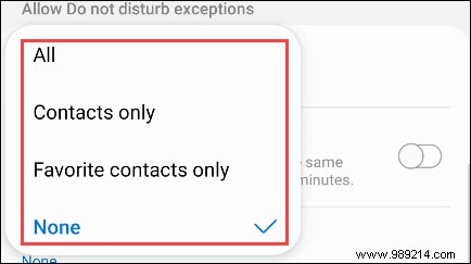 How to set Do Not Disturb for Samsung Galaxy phones