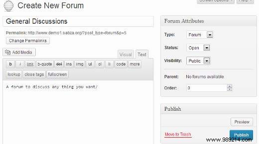 How to add a forum in WordPress with bbPress