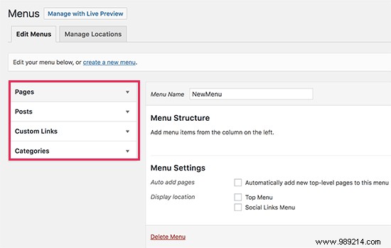 How to add specific posts to the WordPress navigation menu