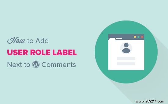 How to add a user role tag next to comments in WordPress