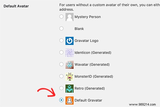 How to change the default Gravatar in WordPress