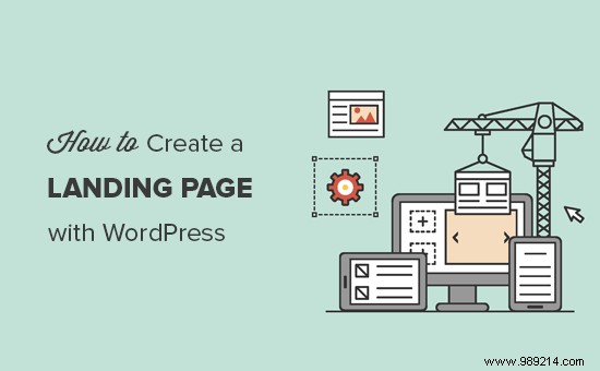 How to create a landing page with WordPress