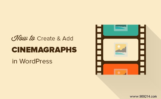 How to create and add cinemagraphs in WordPress