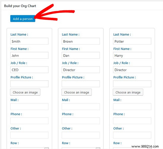 How to create your company organization chart in WordPress