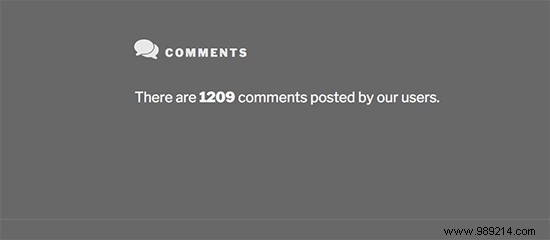 How to display the total number of comments in WordPress