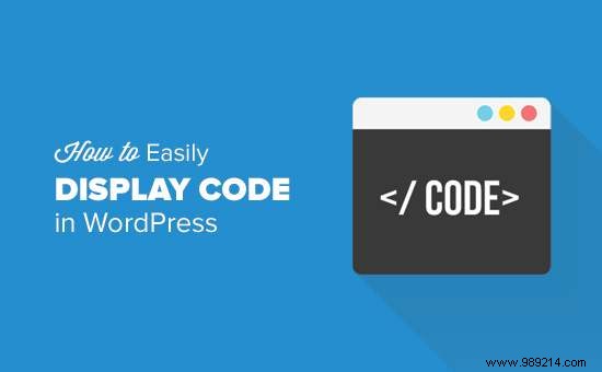How to easily display the code on your WordPress site