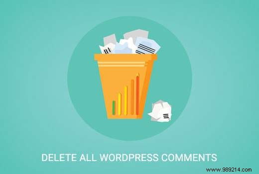 How to easily remove all WordPress comments
