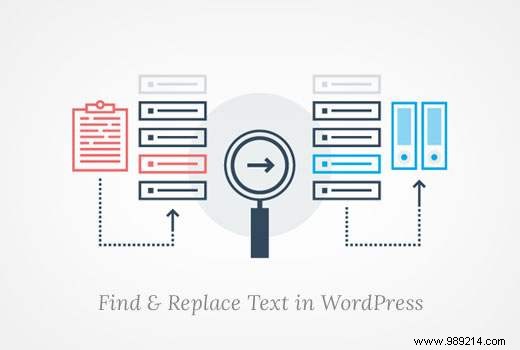 How to find and replace text with one click in your WordPress database