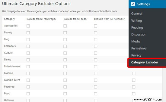 How to exclude a category from your WordPress home page
