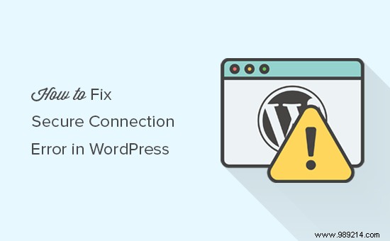 How to fix secure connection error in WordPress