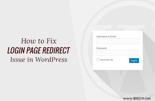 How to fix WordPress login page update and redirect issue