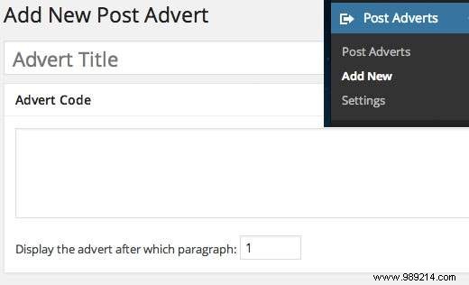 How to insert ads into your WordPress post content