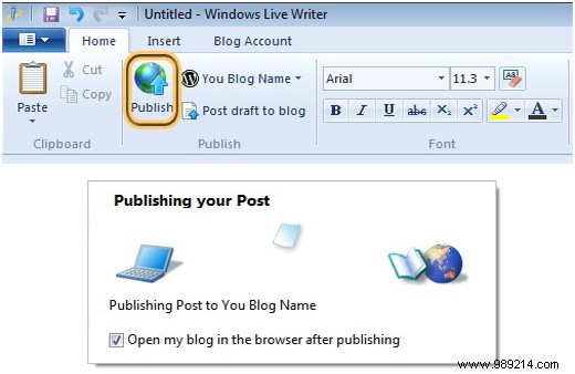 How to publish to WordPress remotely with Windows Live Writer
