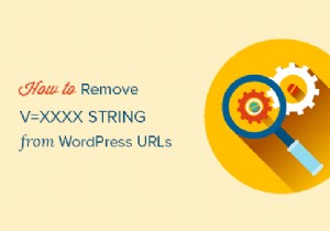 How to remove the string v =XXXX from WordPress URLs