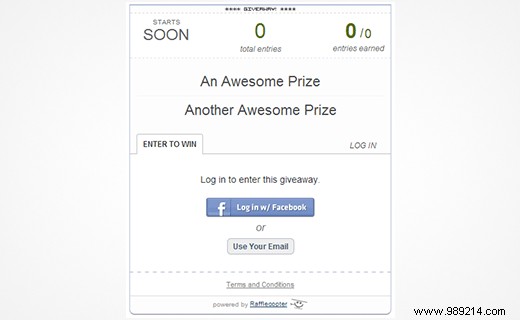 How to run a giveaway in WordPress with Rafflecopter