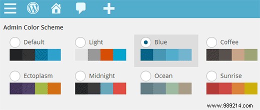 How to set the default admin color scheme for new users in WordPress