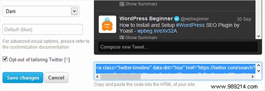 How to display selective tweets in WordPress