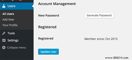 How to display user registration date in WordPress