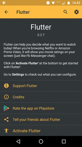 Getting IMDb ratings in the Netflix app on Android