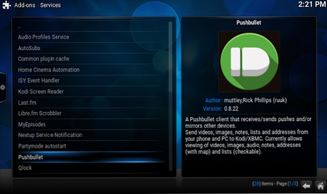 Make Kodi work for you with a little help from Pushbullet 