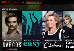 Use this random button to browse channel on Netflix