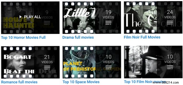 Watch over 100 free public domain movies on YouTube now