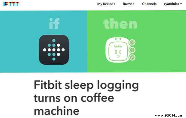 Connect your Fitbit Tracker and IFTTT to automate your home and life