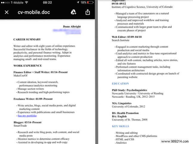 4 Tips to Format Your Resume and Make Your CV Mobile Friendly