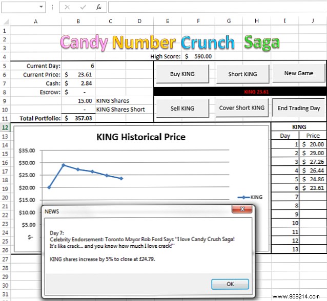 6 iconic games recreated in Microsoft Excel