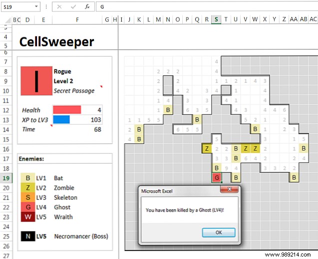 6 iconic games recreated in Microsoft Excel
