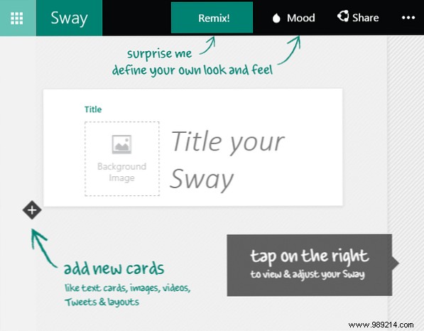 Create cloud-based presentations with PowerPoint Destroyer Sway from Microsoft