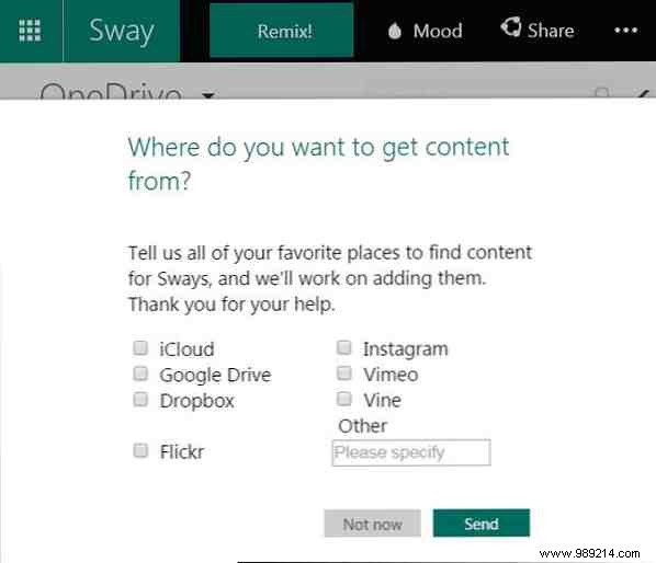 Create cloud-based presentations with PowerPoint Destroyer Sway from Microsoft