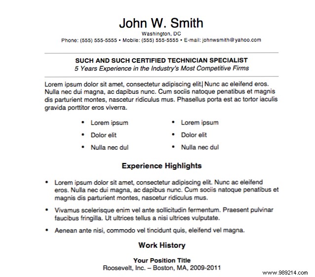 Free Microsoft Word resume templates to help you land your dream job