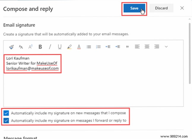 How to add an email signature in Microsoft Office 365