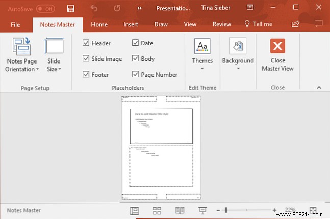 How to add and print PowerPoint with speaker notes
