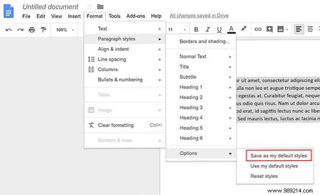 How to change the default fonts in Word and Google Docs