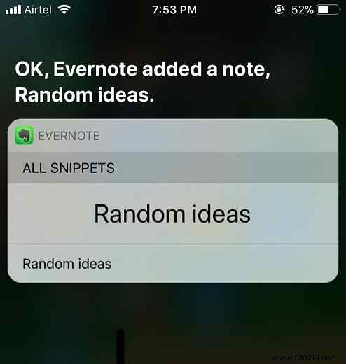 How to capture ideas for Evernote in 5 seconds using Siri voice commands