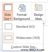 How to resize your slides in PowerPoint