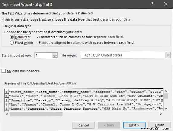 How to convert delimited text files to Excel spreadsheets