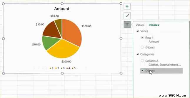 How to create a pie chart in Microsoft Excel