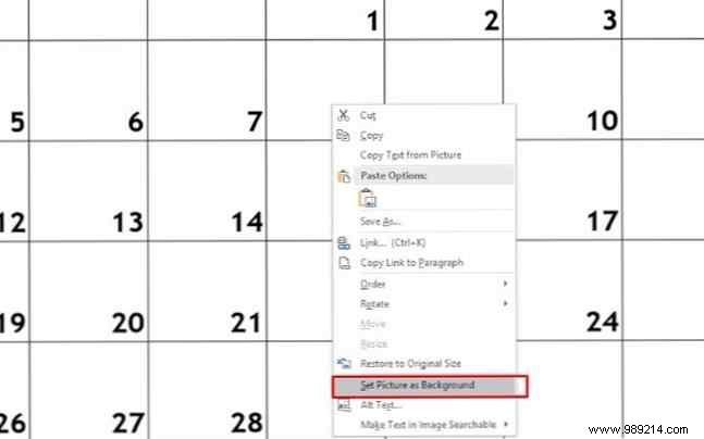 How to create a OneNote calendar template