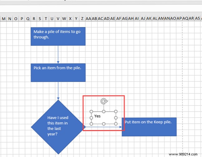 How to create a flowchart in Excel