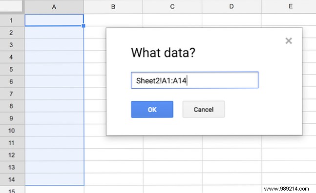 How to create a dropdown list in Google Sheets