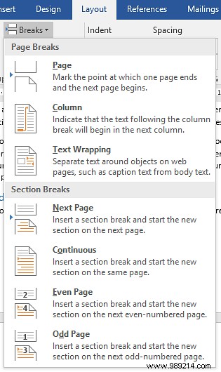 How to customize Microsoft Word layout settings